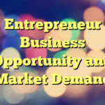 Entrepreneur Business Opportunity and Market Demand