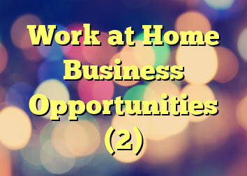 Work at Home Business Opportunities (2)